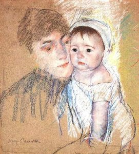 Baby Bill In Cap And Shift — Mary Stevenson Cassatt