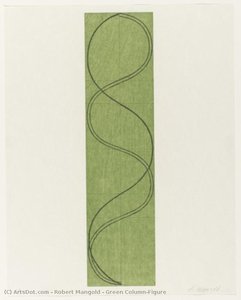 Green Column/figure — Robert Mangold