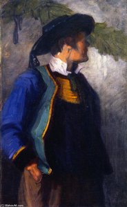 Self-portrait In Breton Costume — Franz Marc