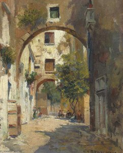 A Shady Street In Naples — Carlo Brancaccio