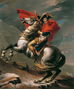Napoleon At The Great St. Bernard — Jacques-louis David