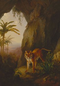 Tiger In A Cave — Jacques Laurent Agasse