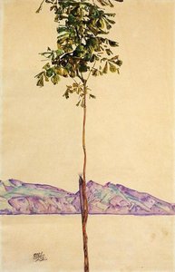 Little Tree (chestnut Tree At Lake Constance) — Egon Schiele, Expressionist Style