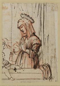 The Virgin Reading To The Infant Christ/the Virgin Adoring The Infant Christ With Saint John\n\nthe Virgin Reading To The Infant Christ (recto) — Vittore Carpaccio