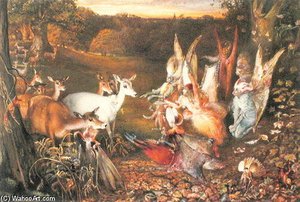Fairies And Deer — John Anster Fitzgerald