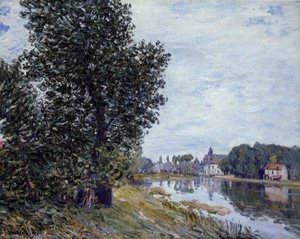 At Moret Sur Loing — Alfred Sisley, Impressionism