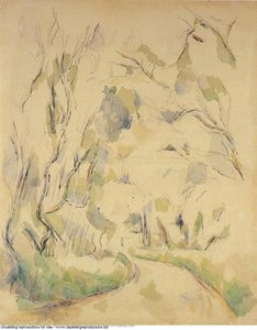 Well By The Winding Road In The Park Of Chateau Noir — Paul Cézanne