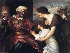 Hannah Presenting Samuel To Eli — Benjamin West