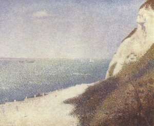 Beach At Bas Butin, Honfleur — Georges Seurat