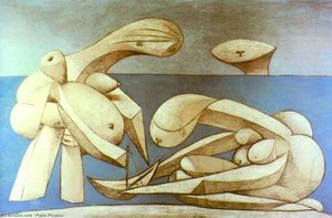 Bathers With A Toy Boat — Pablo Picasso