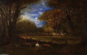 Autumn Woods — John Linnell