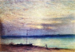 Barnegat Bay At Sunset, Mantaloking, New Jersey — Samuel Coleman Junior