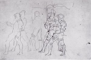 Left Border Warriors — Ferdinand Hodler
