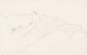 Sketch Of Deotibba (devita) Peak — Nicholas Roerich