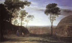 Landscape With Noli Me Tangere Scene — Claude Lorrain (claude Gellée), Baroque