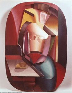 In The Cafe (woman With Cup) — Alexander Archipenko