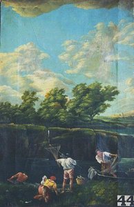 Paysage, Le Retour De La Pêche — Babey Théodore