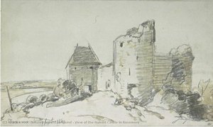 View Of The Ruined Castle In Rosemont — Johan Barthold Jongkind, Romanticism