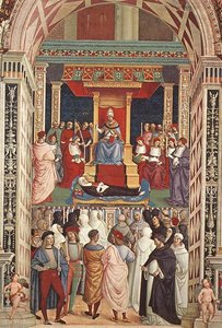 Aeneas Piccolomini Canonizes Catherine Of Siena — Pinturicchio