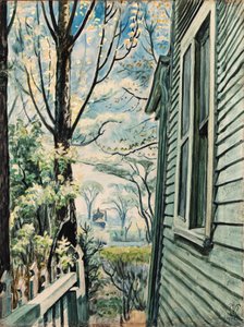 House Corner In Spring — Charles Burchfield