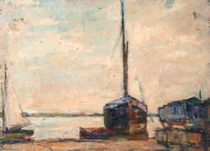 Houseboats At Milton, No.27 — Edward Robert King