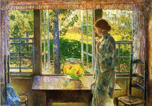 The Goldfish Window — Frederick Childe Hassam, American Impressionism