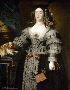 Portrait Of Maria Farnese — Girolamo Forabosco