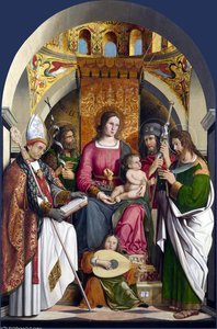 The Virgin And Child With Saints — Marco Marziale