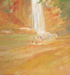 Laundry Women At The Fall, Panda, 1995 — Hugh Mcneil Mcintyre