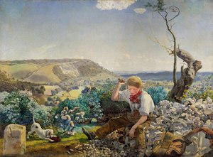 The Stonebreaker — John Brett, Pre-raphaelite