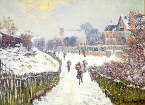 Boulevard Saint-denis, Argenteuil, In Winter — Claude Monet