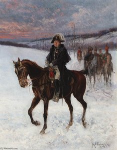 Marshal Ney On Horseback; Campaign In Russia — Jan Van Chelminski
