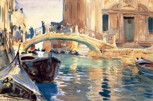 Ponte San Giuseppe Di Castello, Venice — John Singer Sargent, Contemporary Realism