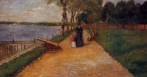 Bath Beach - A Sketch — William Merritt Chase