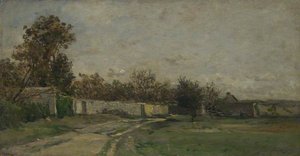 The Garden Wall — Charles-françois Daubigny