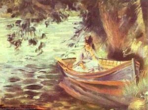 Woman In A Boat — Pierre-auguste Renoir, Impressionist Movement