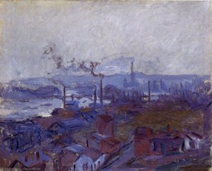 View Of Rouen From The Cote Sainte-catherine — Claude Monet, Impressionism