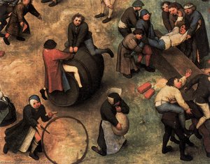 Children's Games (detail) (14) — Pieter Bruegel The Elder