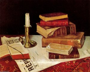 Nature Morte Aux Livres Huile Sur Toile Collection Particulière — Henri Matisse