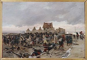 Bivouac Devant Le Bourget Apres Le Combat.21 Decembre 1870 — Alphonse De Neuville