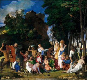 And Bellini,gio The Feast Of The Gods, Ng — Titian