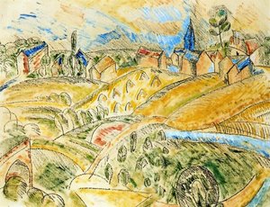 Cubist Landscape With Haystacks — Raoul Dufy, Fauvism
