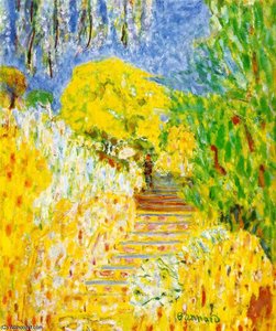 L'escalier Du Jardin (the Garden Steps) Private — Pierre Bonnard