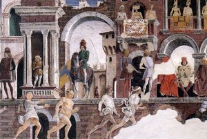 Schifanoia - April And May - Allegory Of April (detail)2 — Francesco Del Cossa