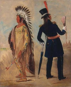 Wi Jún Jon, Pigeon's Egg Head (the Light) Going To And Returning From Washington — George Catlin