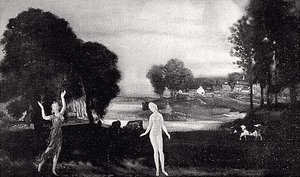 Viper Stricken Eurydice, (painting) — Arthur B. Davies