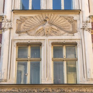 Art Nouveau Building At 2 Smilšu Iela In Riga, Latvia — Konstantīns Pēkšēns, Art Nouveau