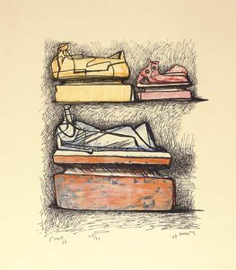 Three Reclining Figures On Pedestals — Henry Moore