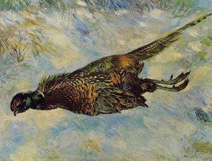 Pheasant In The Snow — Pierre-auguste Renoir