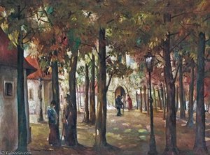 Parkban — Lajos Tihanyi